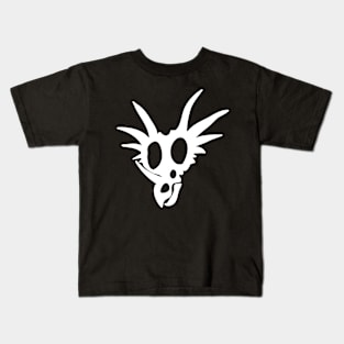 Terra Fossil Styracosaurus Head White Kids T-Shirt